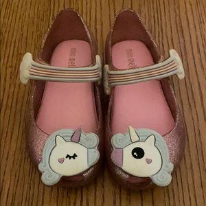 Mini Melissa Unicorn little girls shoes